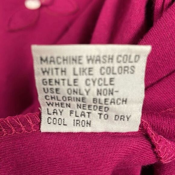 KENETH TOO Ladies Petite Scoop Neck Floral Applique Top Flowers Eve PXL NWT - Picture 8 of 8